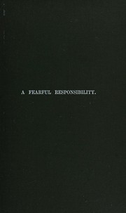 Cover of: A fearful responsibility