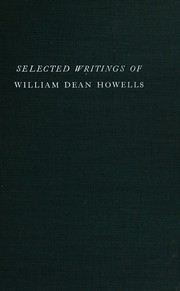 Cover of: Selected Writings of William Dean Howells