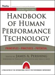 Cover of: Handbook of Human Performance Technology