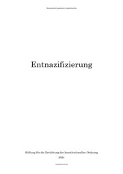 Cover of: Entnazifizierung.
