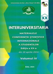 Cover of: Interuniversitaria, conferinţa ştiinţifică internaţională a studenţilor (20 ; 2024 ; Bălţi). Interuniversitaria : Materialele Conferinței Ştiinţifice Internaționale a Studenţilor din 18 aprilie 2024, Ediţia a 20-a. Volumul 4