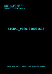 S1GNAL # 020.010071618 by J. 0ZPETOIO [Pi]