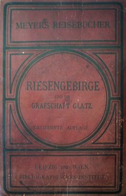 Cover of: Riesengebirge by Bibliographisches Institut, David Letzner