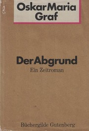 Cover of: Der Abgrund: Ein Zeitroman