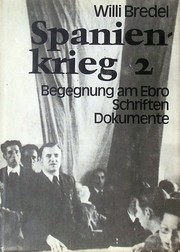 Cover of: Spanienkrieg 2: Begegnung am Ebro: Schriften, Dokumente