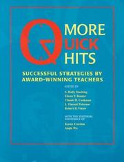 Cover of: More quick hits: successful strategies by award-winning teachers