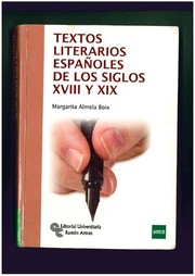 Cover of: Textos Literarios Españoles de Los Siglos XVIII y XIX