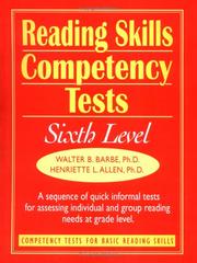 Cover of: Reading Skills Competency Tests: Sixth Level (J-B Ed: Ready-to-Use Activities)