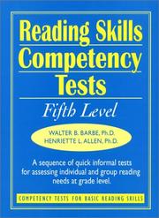 Cover of: Reading Skills Competency Tests: Fifth Level (J-B Ed: Ready-to-Use Activities)