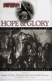 Cover of: Hope & glory: essays on the legacy of the Fifty-Fourth Massachusetts Regiment