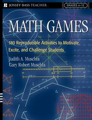 Cover of: Math Games by Judith A. Muschla, Gary Robert Muschla