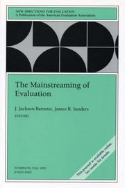 Cover of: The Mainstreaming of Evaluation: New Directions for Evaluation (J-B PE Single Issue (Program) Evaluation)