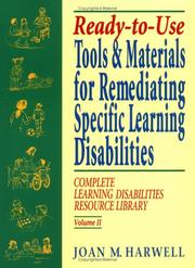 Cover of: Ready-to-Use Tools & Materials for Remediating Specific Learning Disabilties | Joan M. Harwell