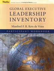 Cover of: Global Executive Leadership Inventory , Participant's Workbook by Manfred F. R. Kets de Vries