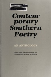 Cover of: Contemporary Southern poetry: an anthology