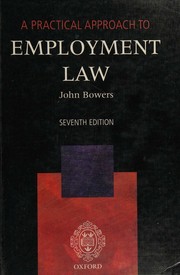 Cover of: A practical approach to employment law by Bowers, John, Bowers, John