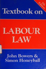 Cover of: Textbook on Labour Law