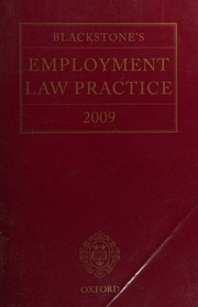 Cover of: Blackstone's Employment Law Practice 2009