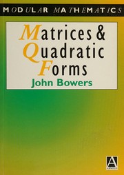 Cover of: Matrices and quadratic forms