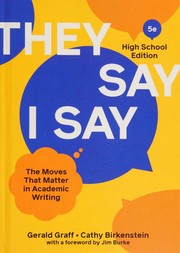 Cover of: "They Say / I Say"