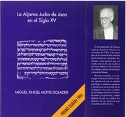 La aljama judía de Jaca en el siglo XV by Miguel Angel Motis Dolader