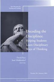 Decoding the disciplines by David Pace