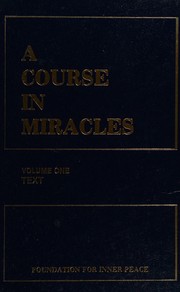 Cover of: A Course in Miracles by Foundation For Inner Peace