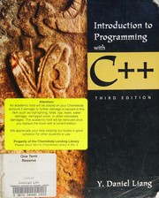Cover of: Introduction to Programming with C++ by Y. Daniel Liang, Y. Daniel Liang