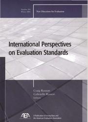 Cover of: International Perspectives on Evaluation Standards | 