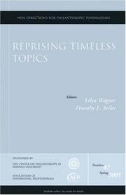 Cover of: Reprising Timeless Topics: New Directions for Philanthropic Fundraising (J-B PF Single Issue Philanthropic Fundraising)