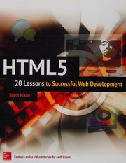 Cover of: HTML5: 20 Lessons to Successful Web Development