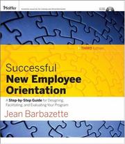 Cover of: Successful New Employee Orientation by 