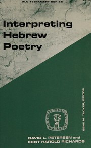 Cover of: Interpreting Hebrew poetry