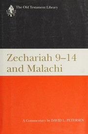 Cover of: Zechariah 9-14 and Malachi: a commentary