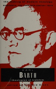 Cover of: Karl Barth: theologian of freedom