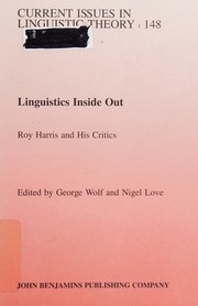 Cover of: Linguistics inside out: Roy Harris and his critics