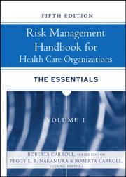 Cover of: Risk Management Handbook for Health Care Organizations