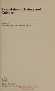 Cover of: Translation, history, and culture