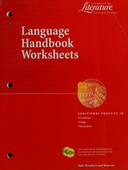 Cover of: Language Handbook Worksheets