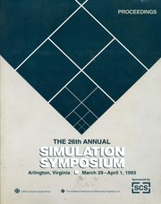 Cover of: 26th Annual Simulation Symposium: Proceedings