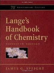 Cover of: Lange's handbook of chemistry.