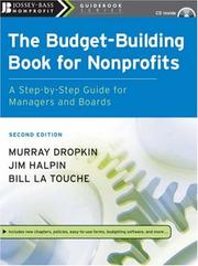 Cover of: The Budget-Building Book for Nonprofits by Murray Dropkin, Jim Halpin