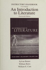 Cover of: INSTRUCTOR'S HANDBOOK TO ACCOMPANY An Introduction to Literature by Sylvan Barnet