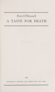 Cover of: A taste for death