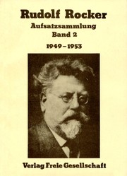 Cover of: Aufsatzsammlung by Rudolf Rocker