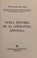 Cover of: Nueva historia de la literatura española.