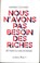 Cover of: Nous n'avons pas besoin des riches