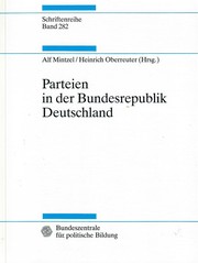 Cover of: Parteien in der Bundesrepublik Deutschland by Alf Mintzel, Heinrich Oberreuter