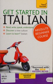 Cover of: Get Started in Italian by Vittoria Bowles, Vittoria Bowles