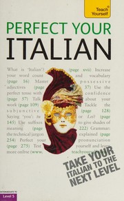 Cover of: Perfect Your Italian